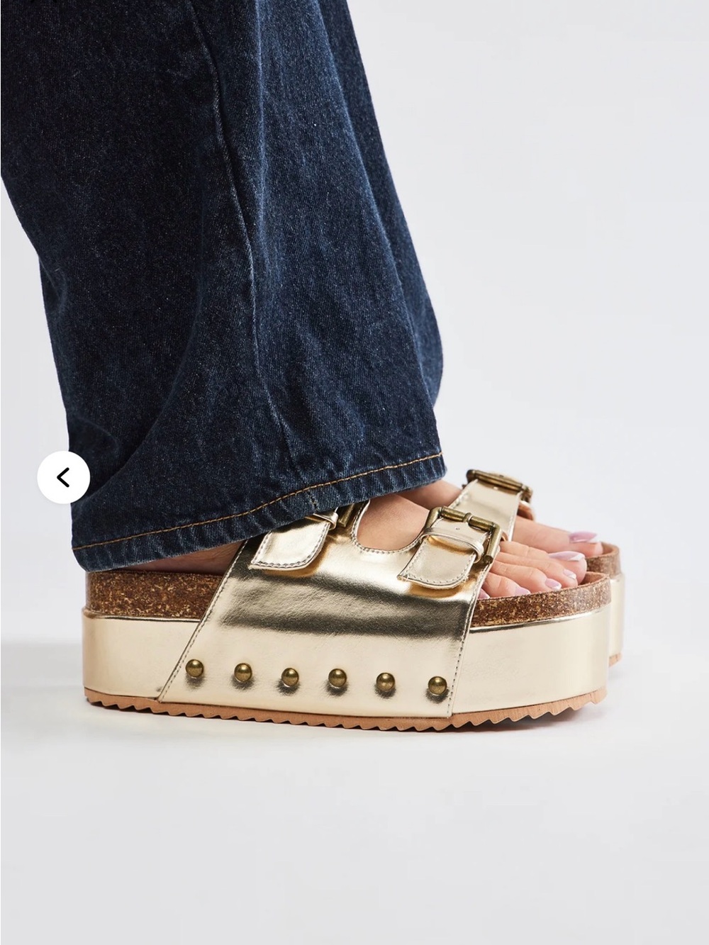 ✨💛Gold platform sandals size 6-never worn!💛✨ - Picture 2 of 8